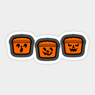 1980's Halloween Buckets Sticker